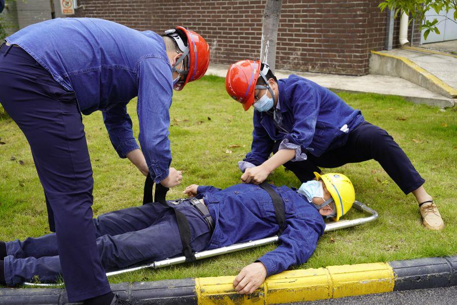 公司組織開展綜合應急預案演練（攝影：胡瑞麟）